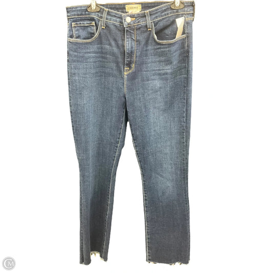 Jeans Boot Cut By L Agence In Blue Denim, Size: 12