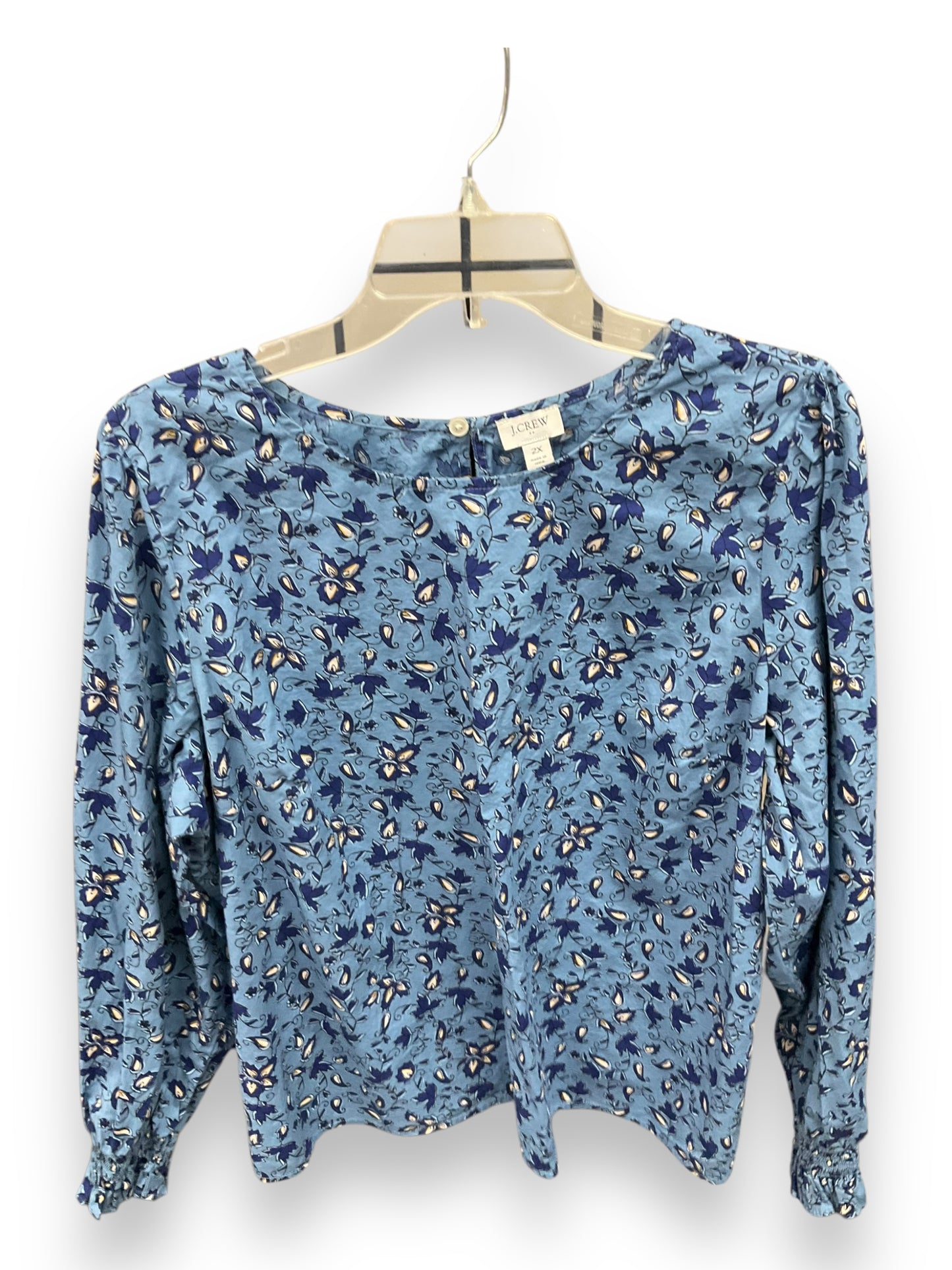 Top Long Sleeve By J. Crew In Floral Print, Size: 2x