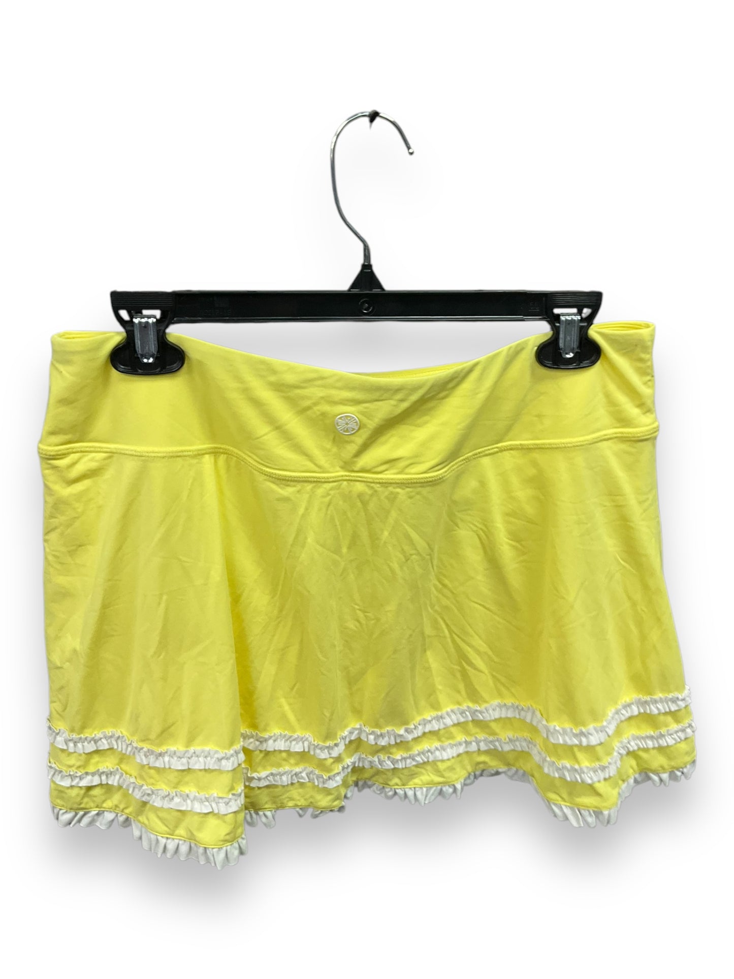 Skort Designer By Lilly Pulitzer In Yellow, Size: L