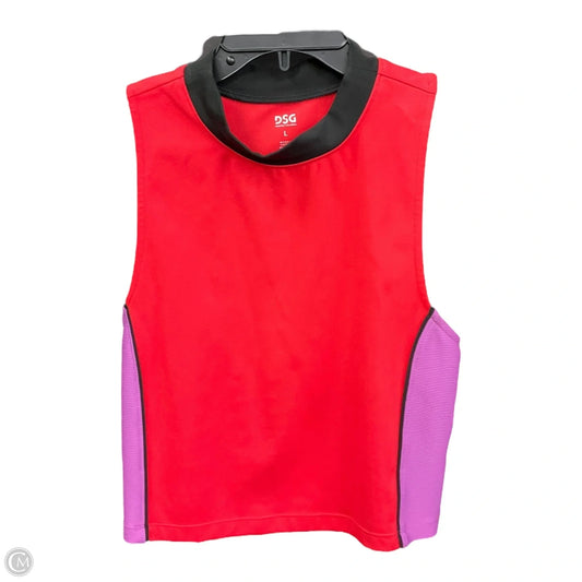 Athletic Tank Top By Dsg Outerwear In Red, Size: L