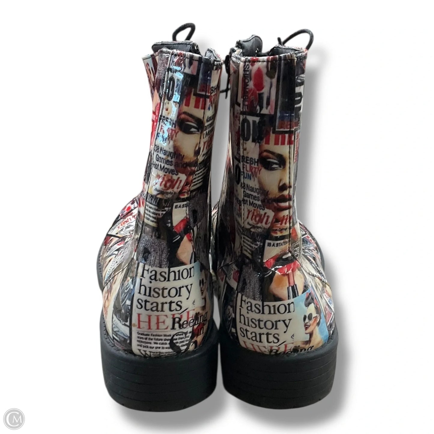 Boots Combat By Clothes Mentor In Multi-colored, Size: 11