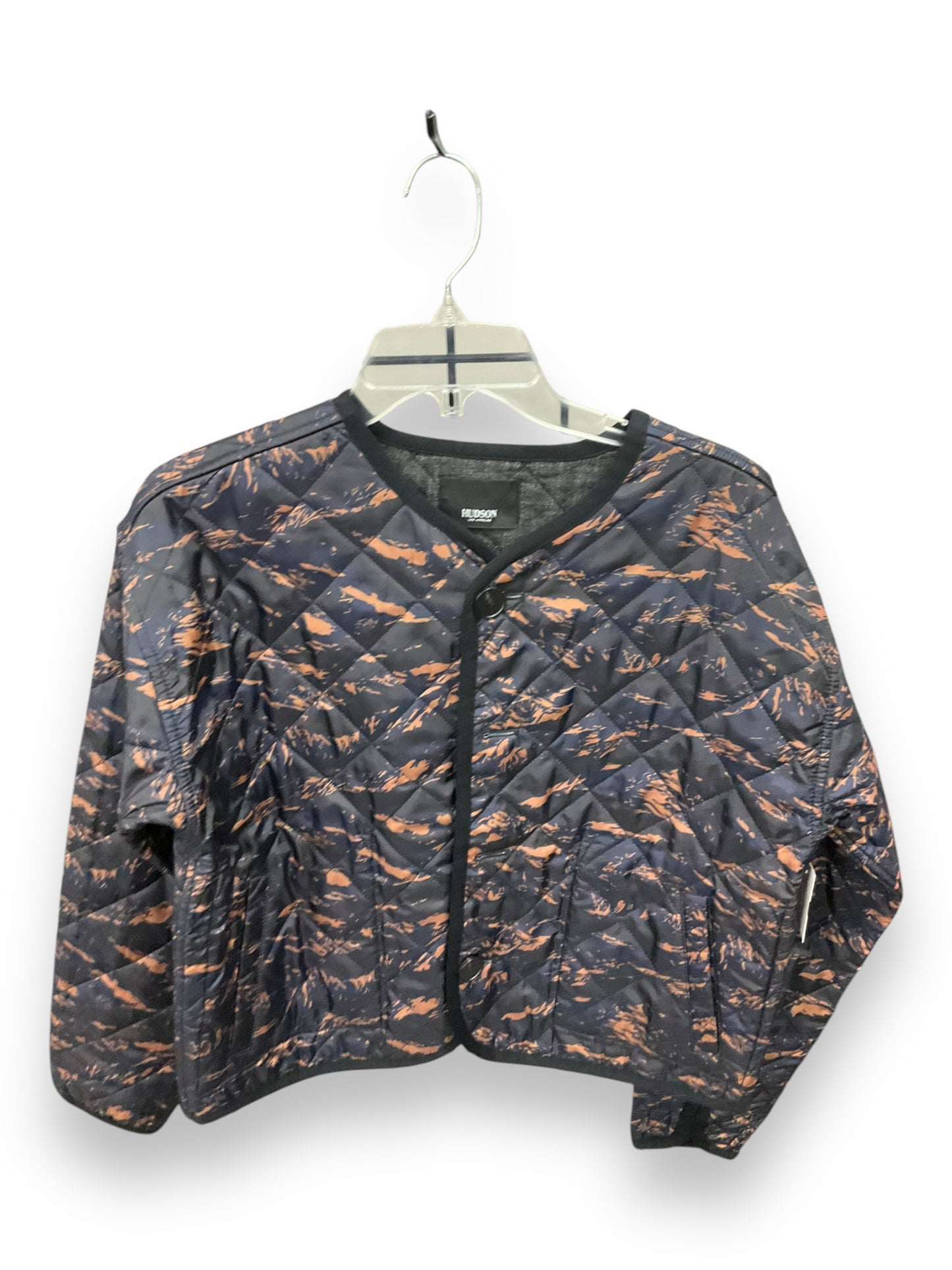 Jacket Puffer & Quilted By Hudson In Multi-colored, Size: M