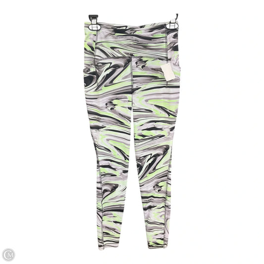 Athletic Leggings By Lululemon In Green & Grey, Size: S