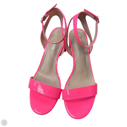 Shoes Heels Block By Clothes Mentor In Pink, Size: 11