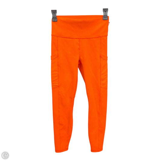 Athletic Leggings By Fabletics In Orange, Size: S