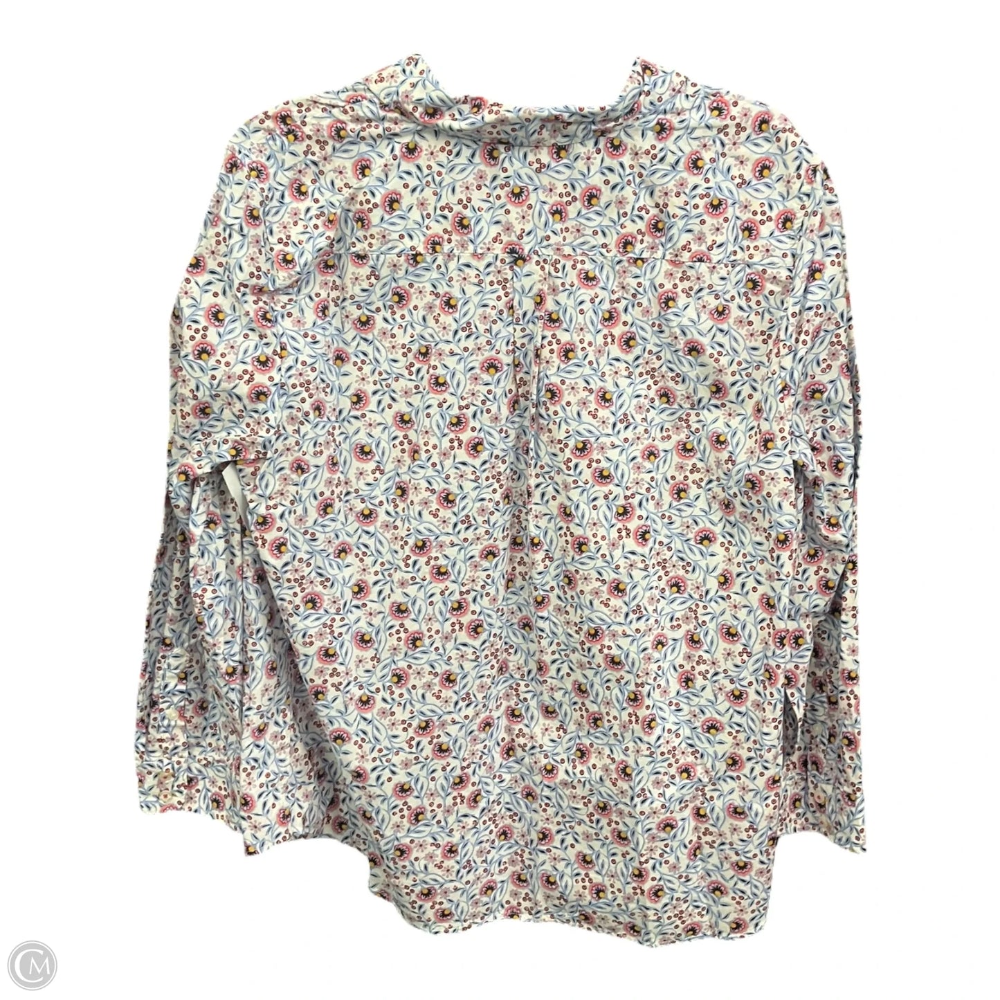 Blouse Long Sleeve By Talbots In Floral Print, Size: Xlp