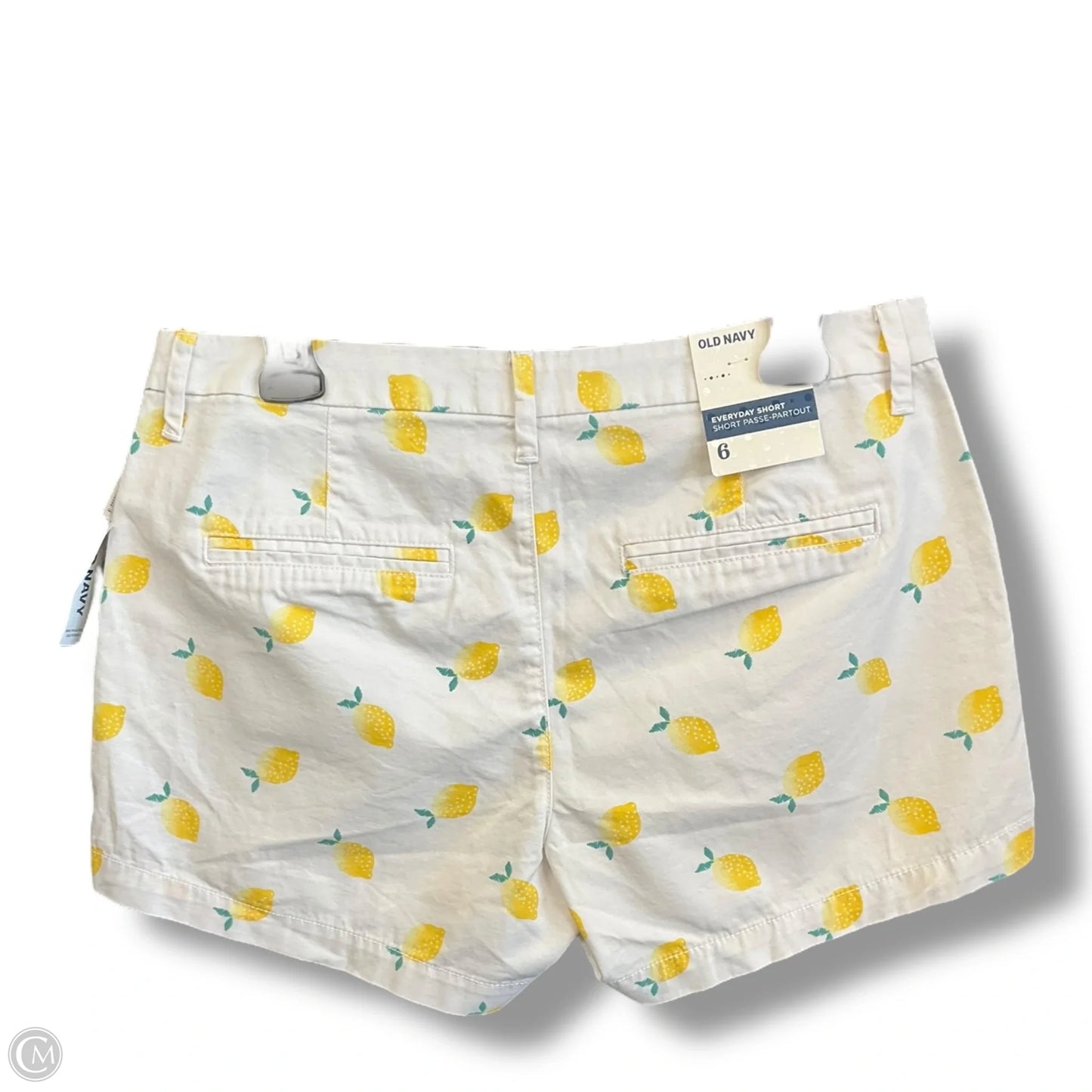 Shorts By Old Navy In White & Yellow, Size: 6