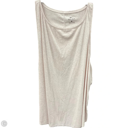 Athletic Tank Top By Nike Apparel In Pink, Size: 3x