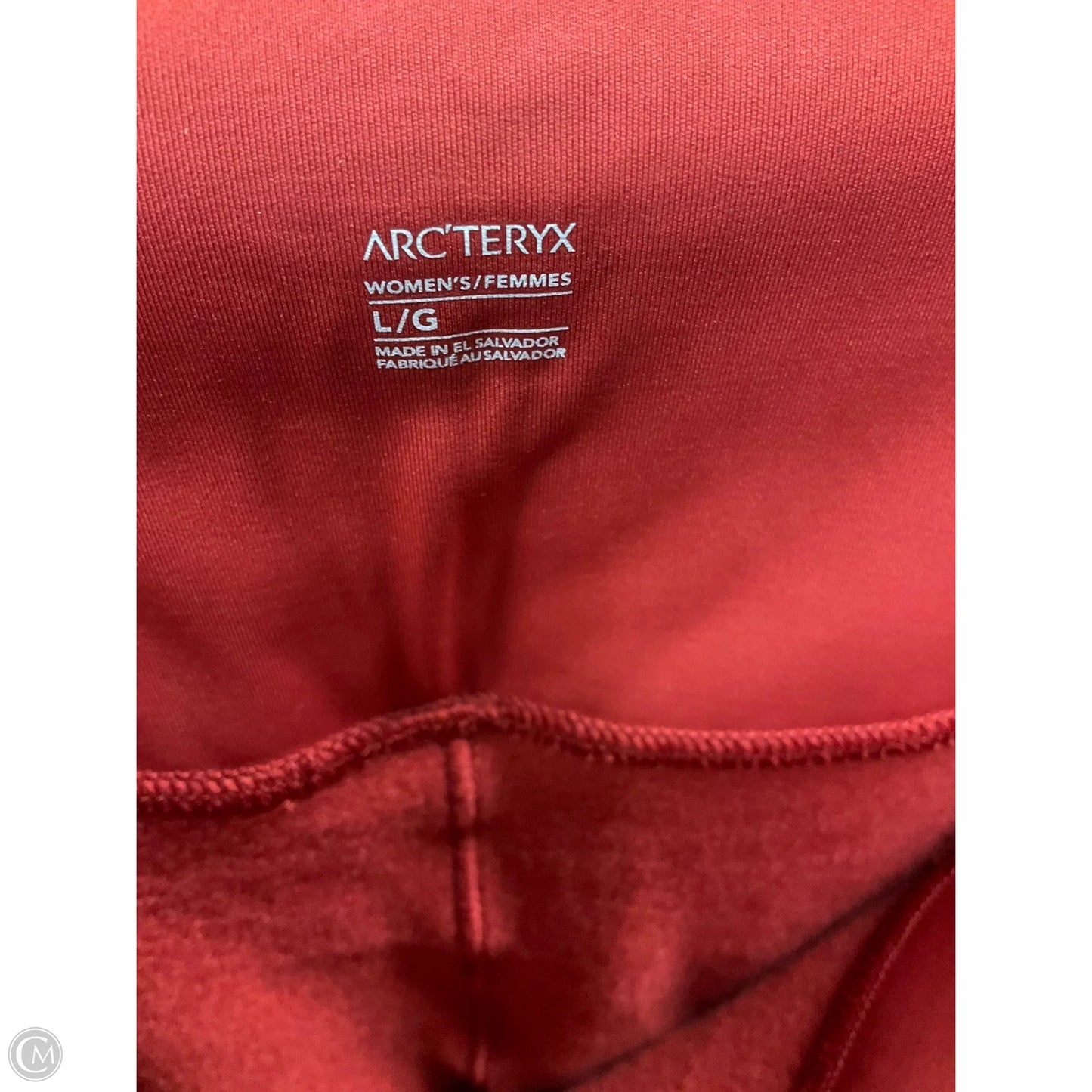 Athletic Leggings By Arctaryx In Red, Size: L