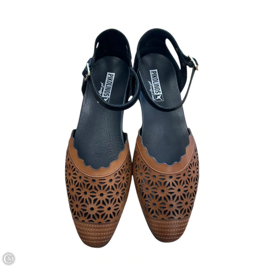 Shoes Flats By Pikolinos In Black & Brown, Size: 6.5