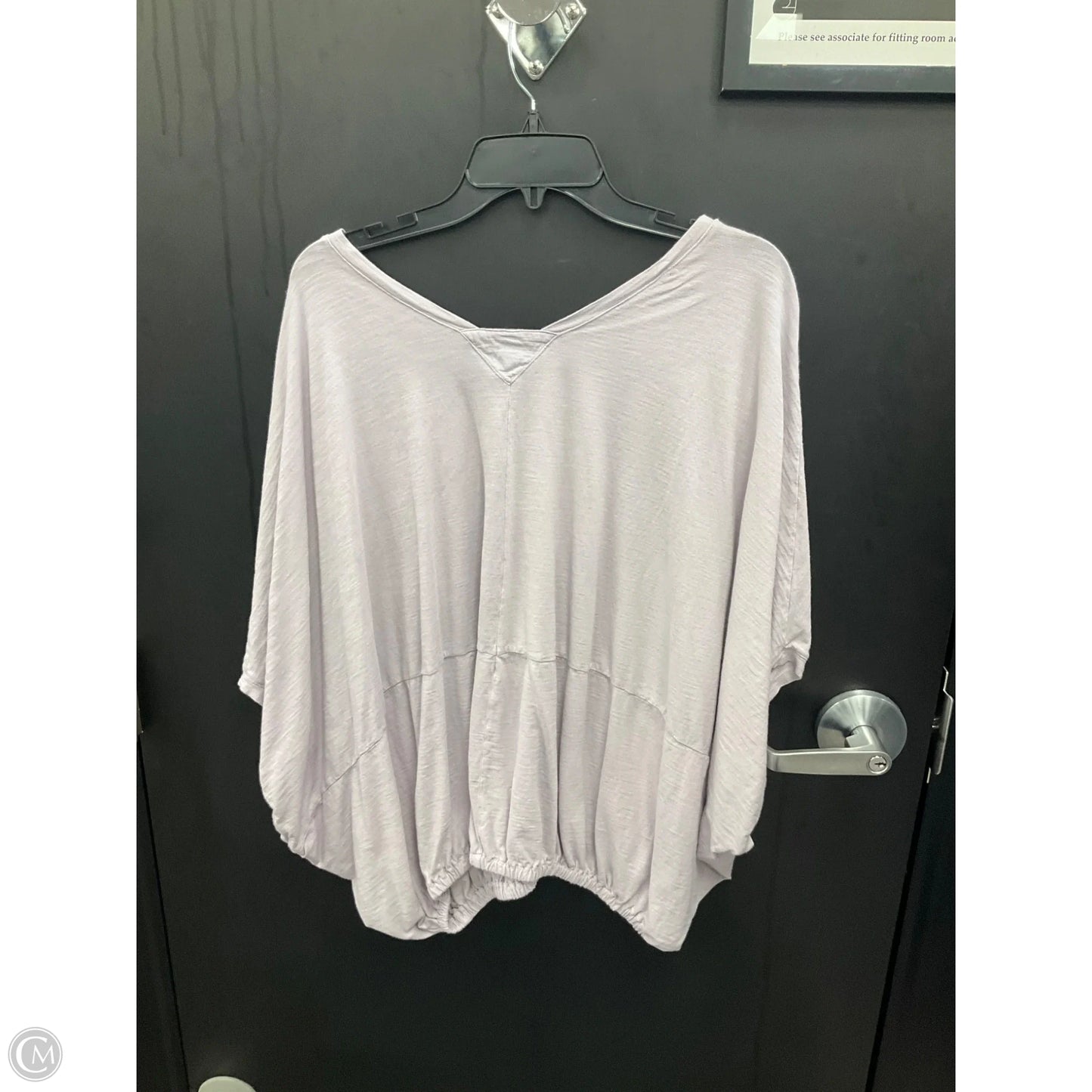 Top Short Sleeve By Anthropologie In Purple, Size: M