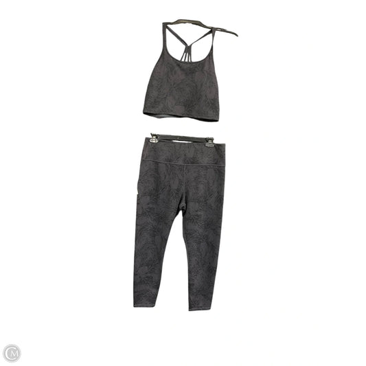 Athletic Pants 2pc By Zyia In Black & Grey, Size: Xl