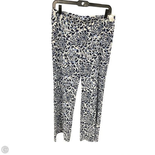 Pants Wide Leg By Jude Connally In Blue & White, Size: 4
