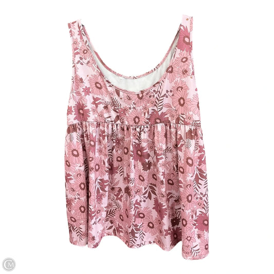 Top Sleeveless By Cmf In Floral Print, Size: 3x