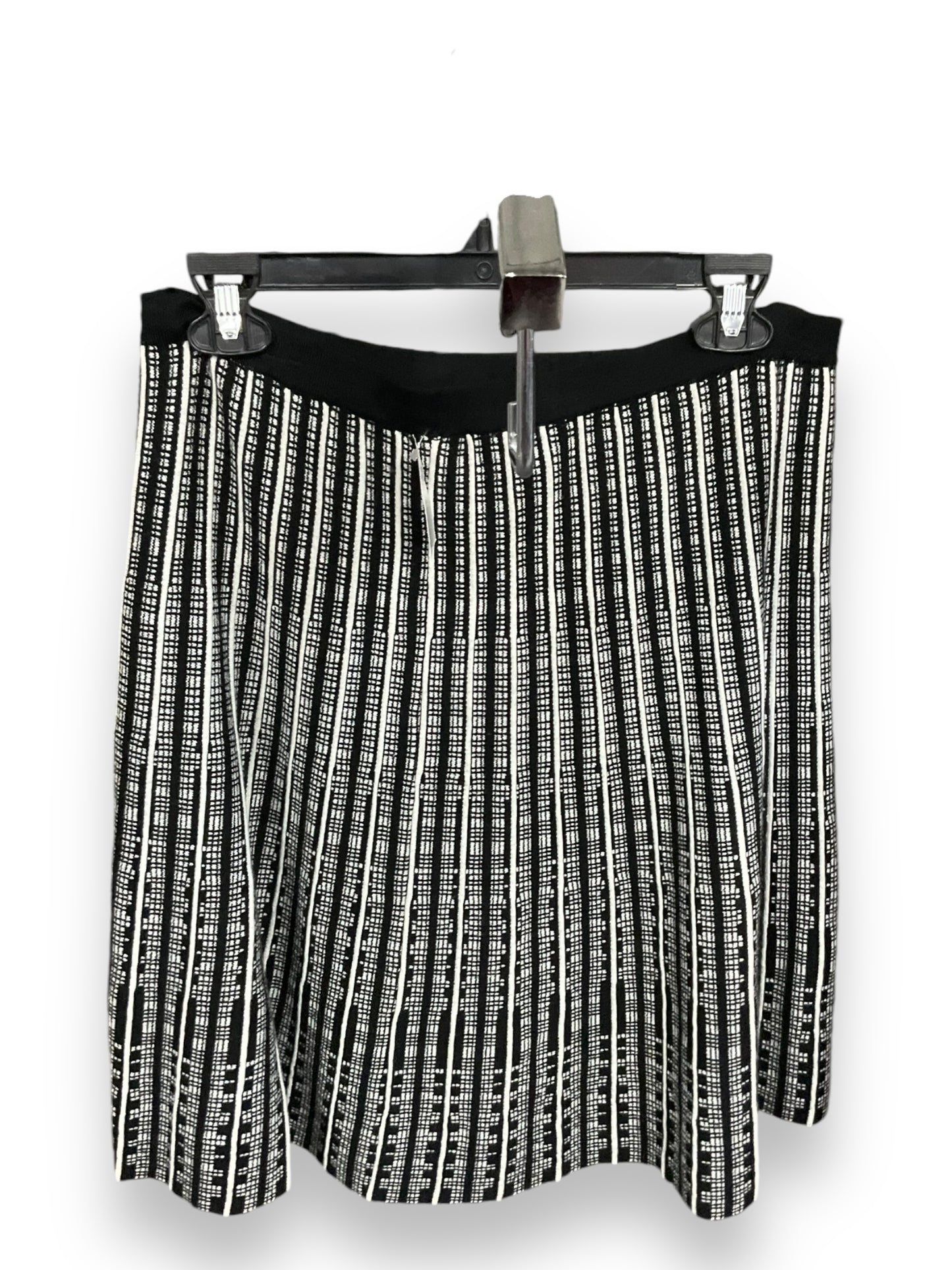 Skirt Midi By Anne Klein In White Black, Size: M