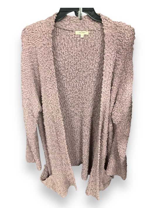 Sweater Cardigan By Clothes Mentor In Lilac, Size: S