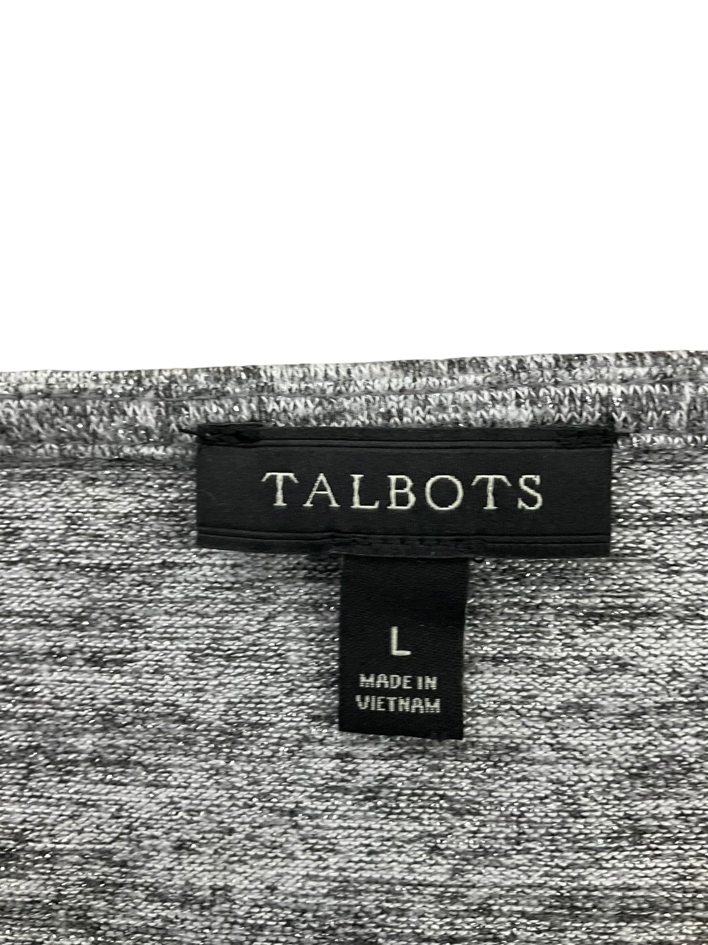 Top Long Sleeve By Talbots In Grey, Size: L