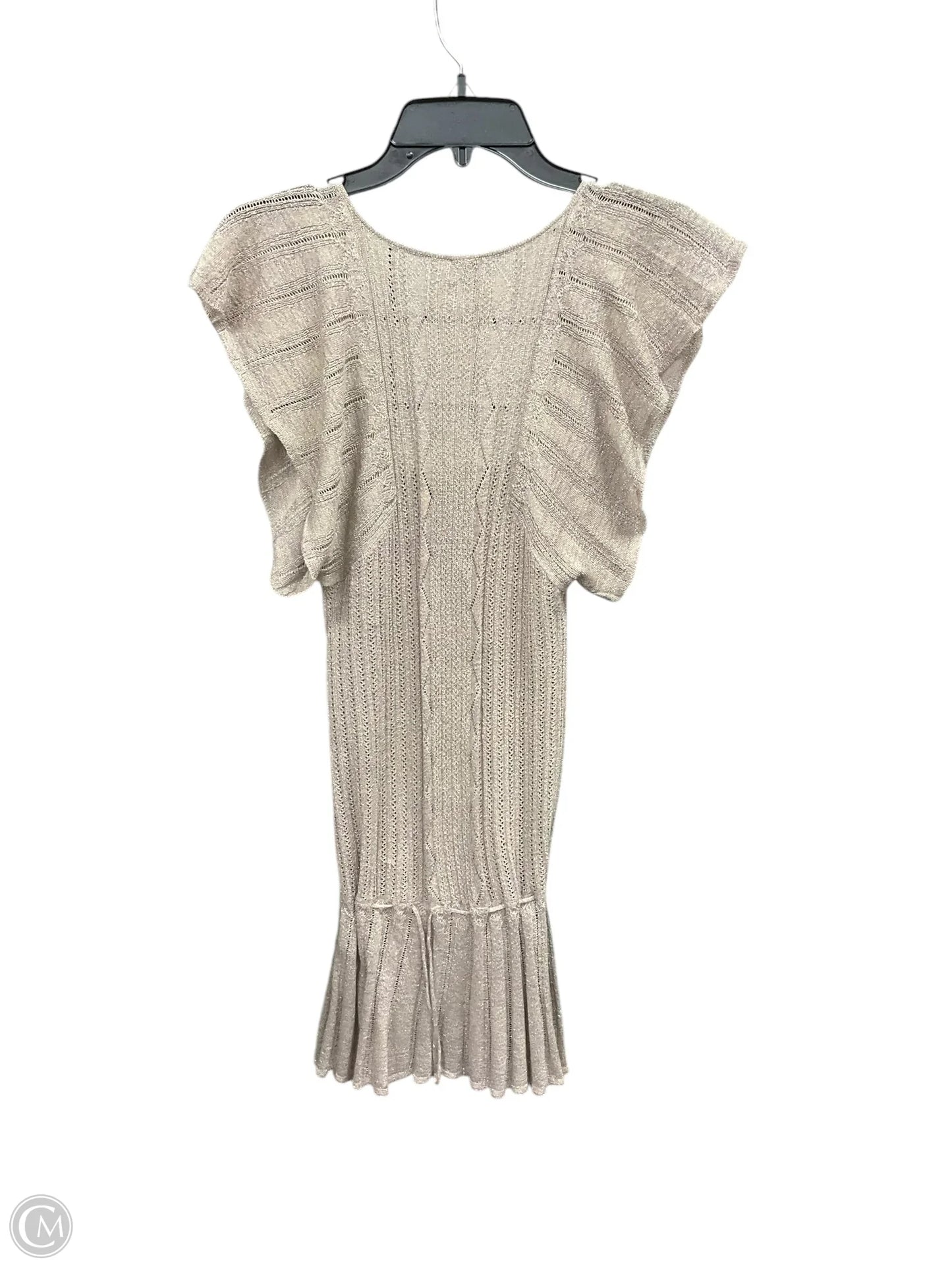 Tunic Short Sleeve By Free People In Taupe, Size: Xs