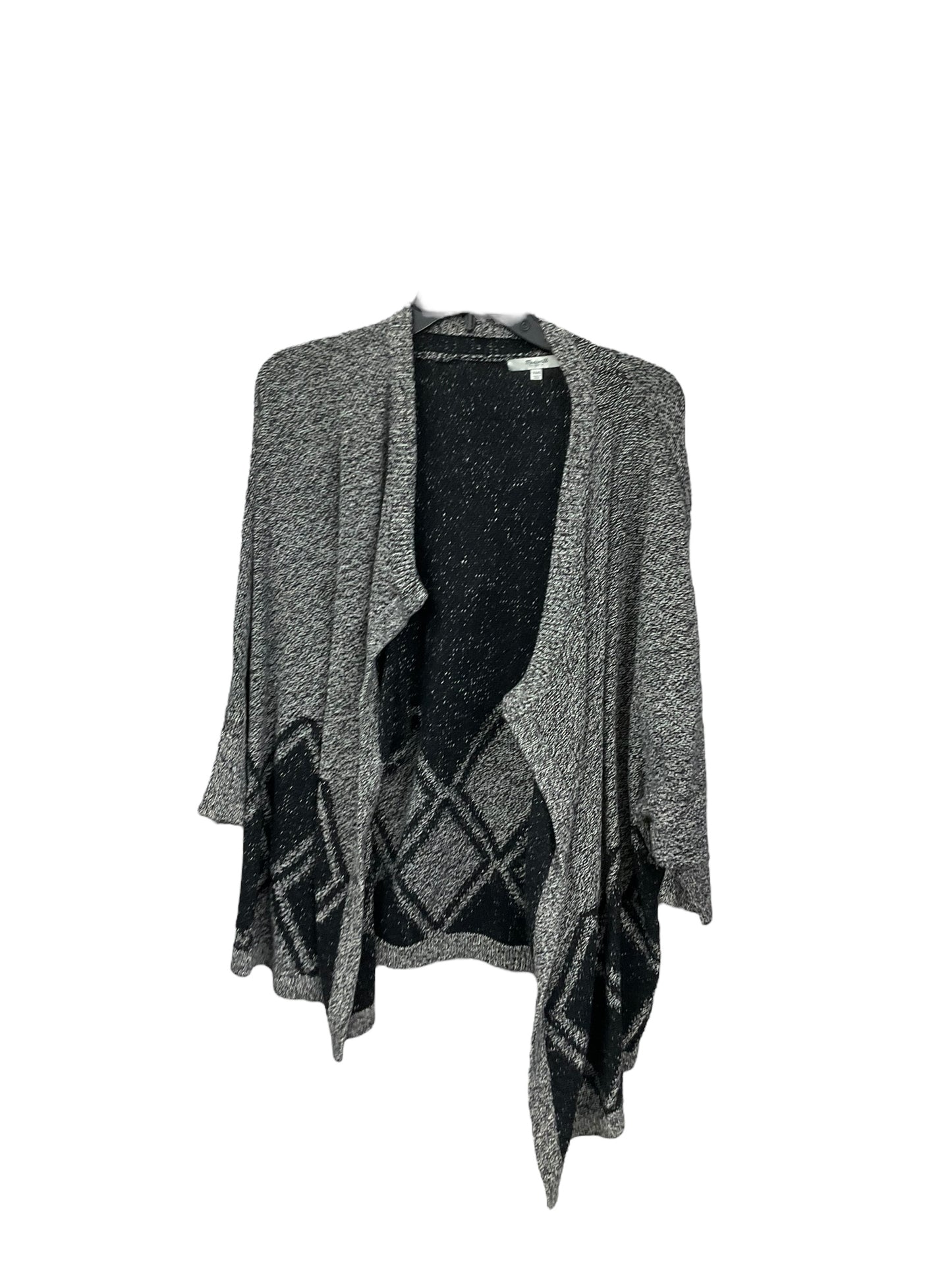 Sweater Cardigan By Madewell In Black White, Size: Xs