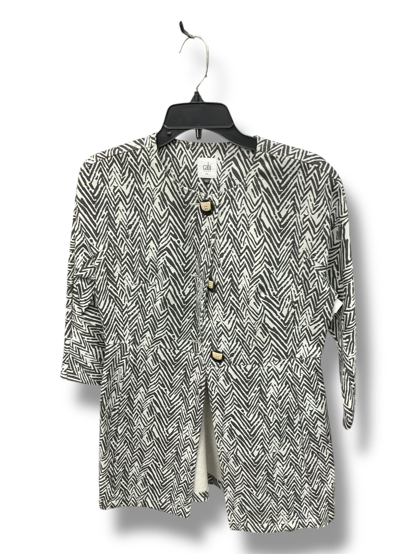 Jacket Shirt By Cabi In Zigzag, Size: S