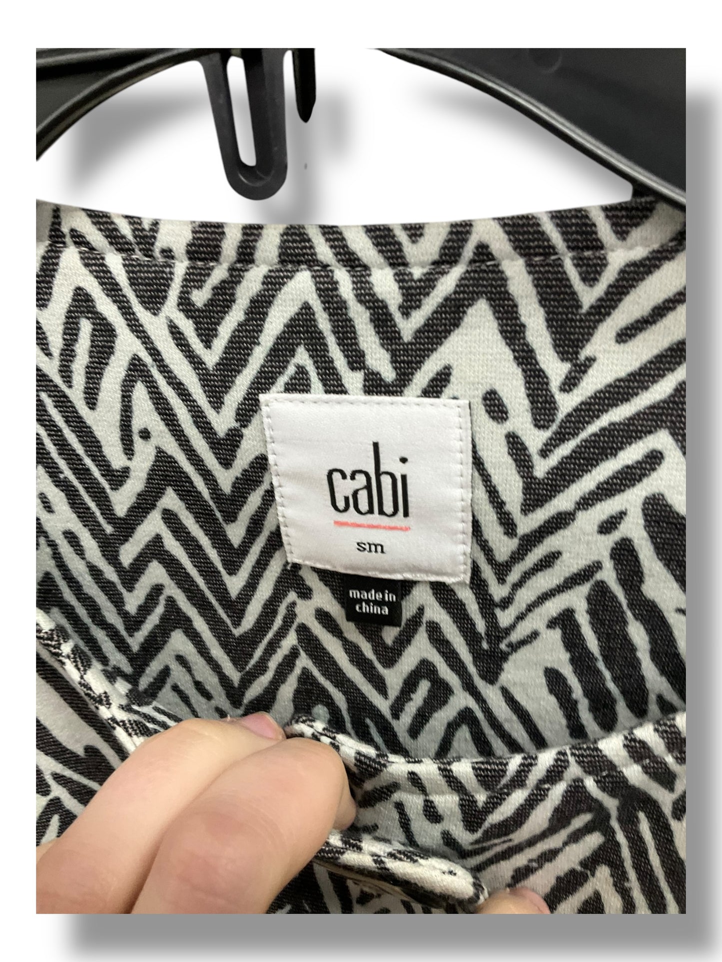 Jacket Shirt By Cabi In Zigzag, Size: S