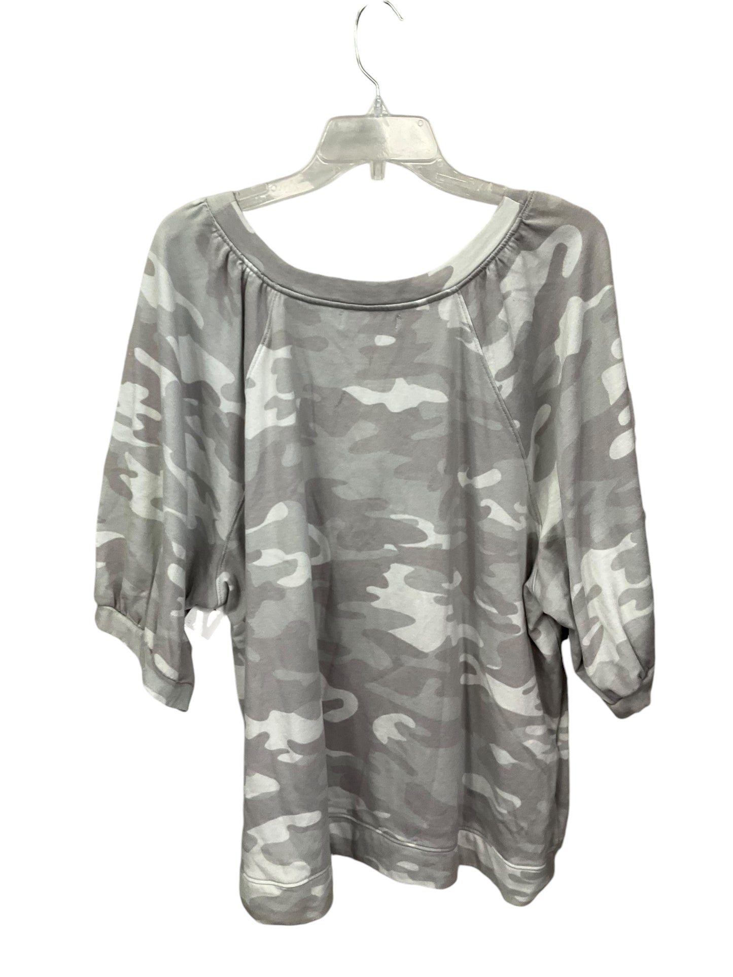 Top Short Sleeve By New Directions In Camoflauge, Size: 4x