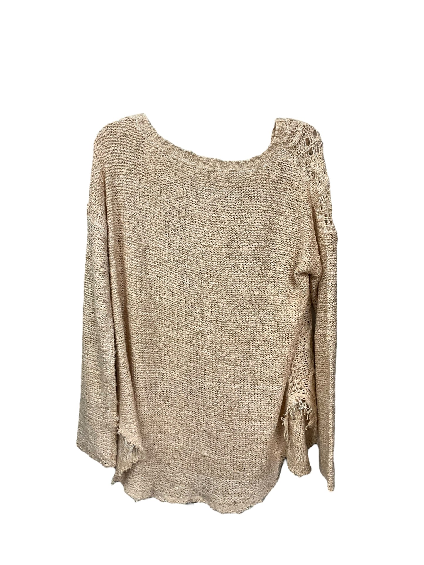 Sweater By Clothes Mentor In Peach, Size: L