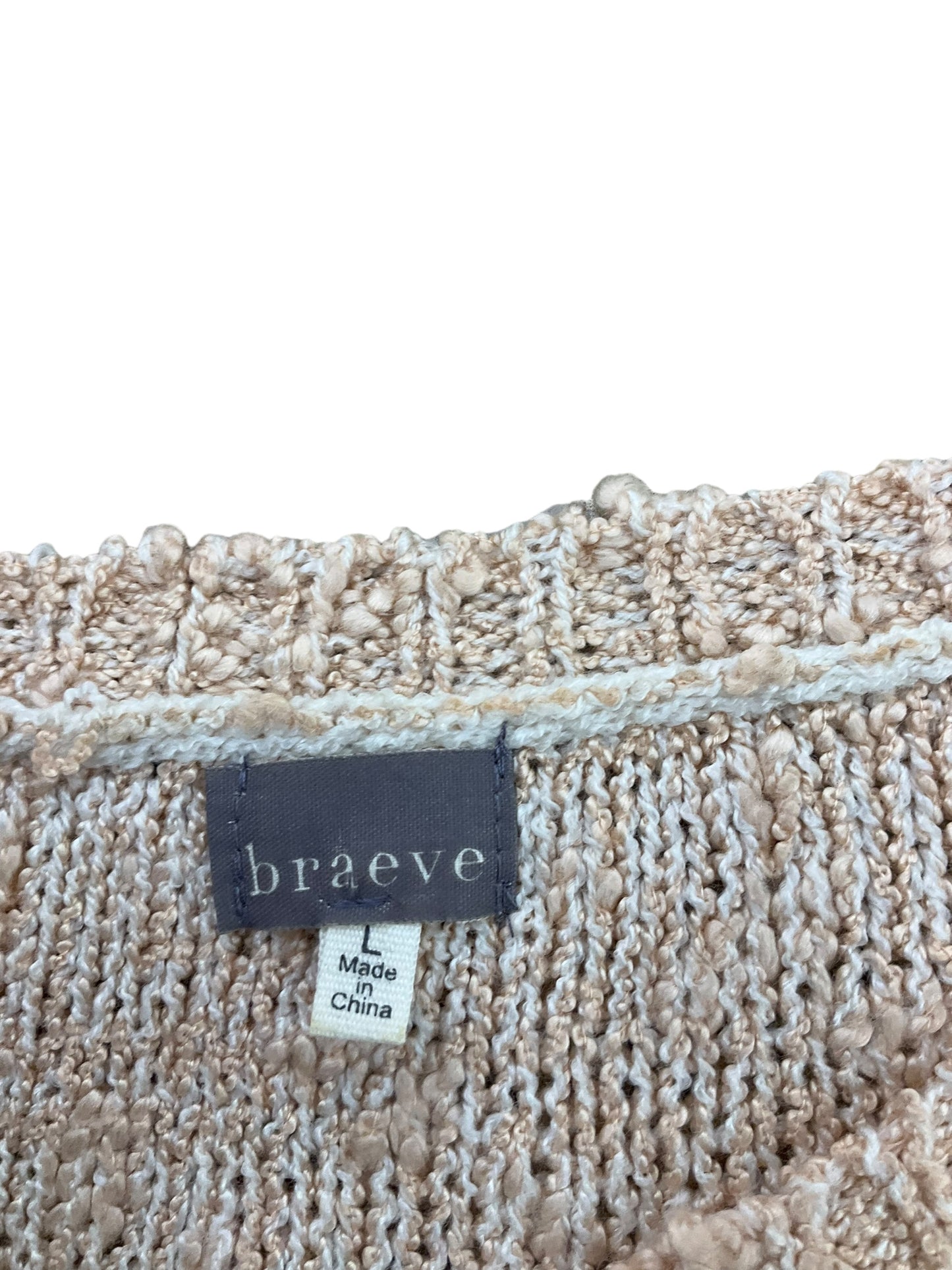 Sweater By Clothes Mentor In Peach, Size: L