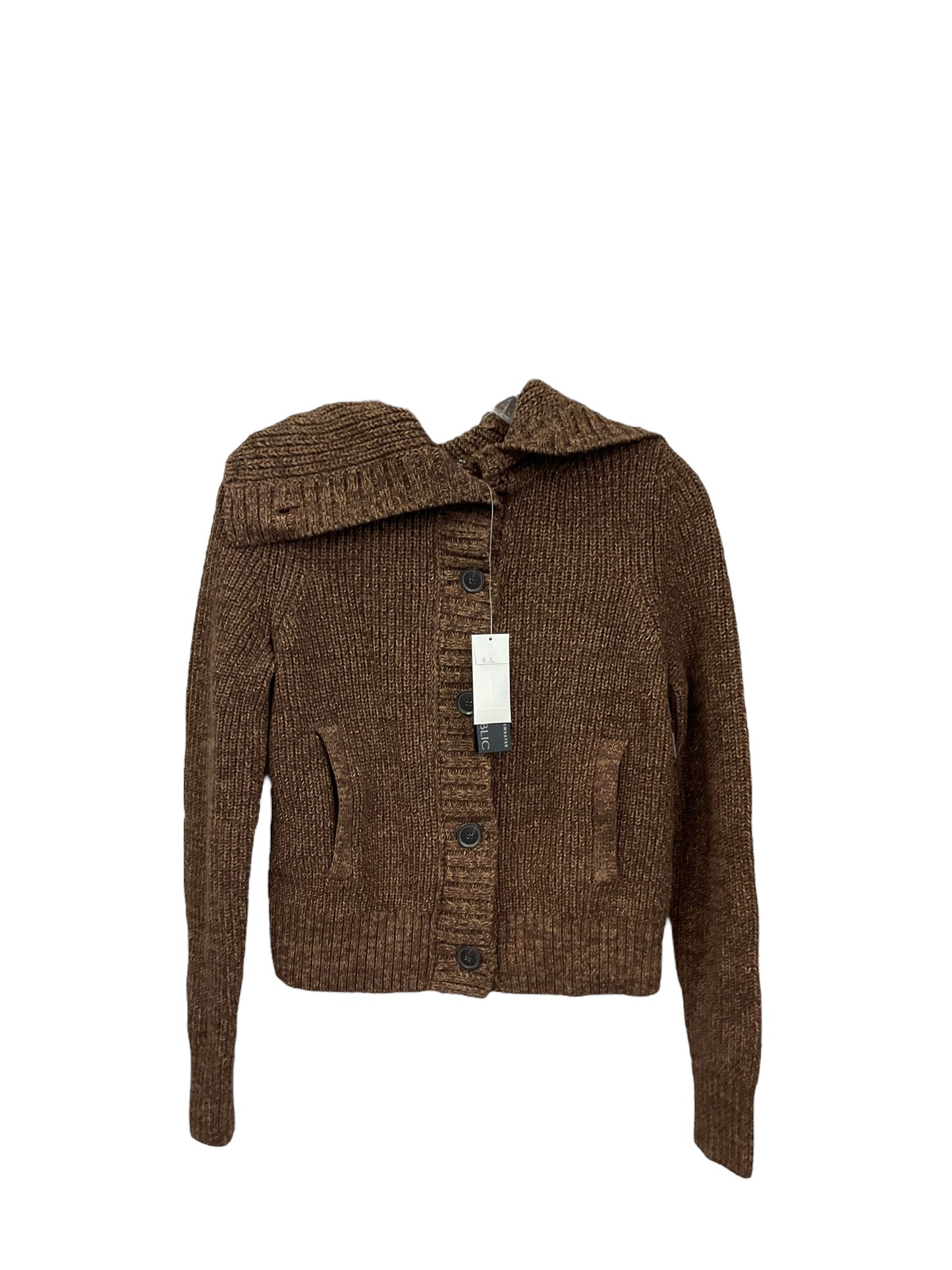 Sweater Cardigan By Banana Republic In Brown, Size: Xs