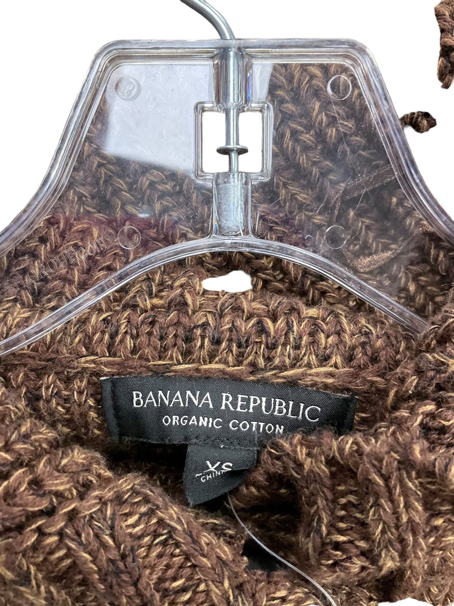 Sweater Cardigan By Banana Republic In Brown, Size: Xs