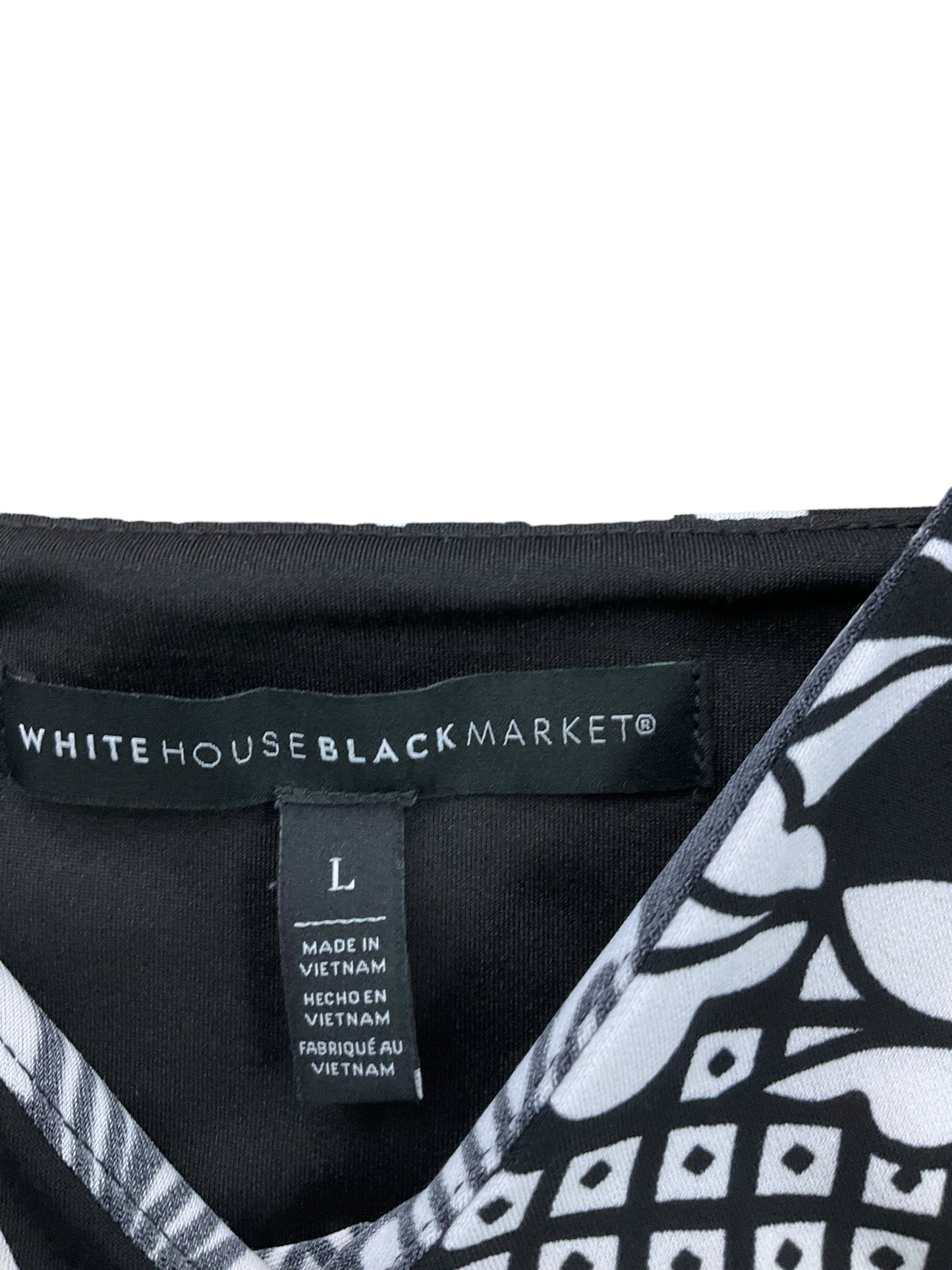 Tank Top By White House Black Market In Black & White, Size: L