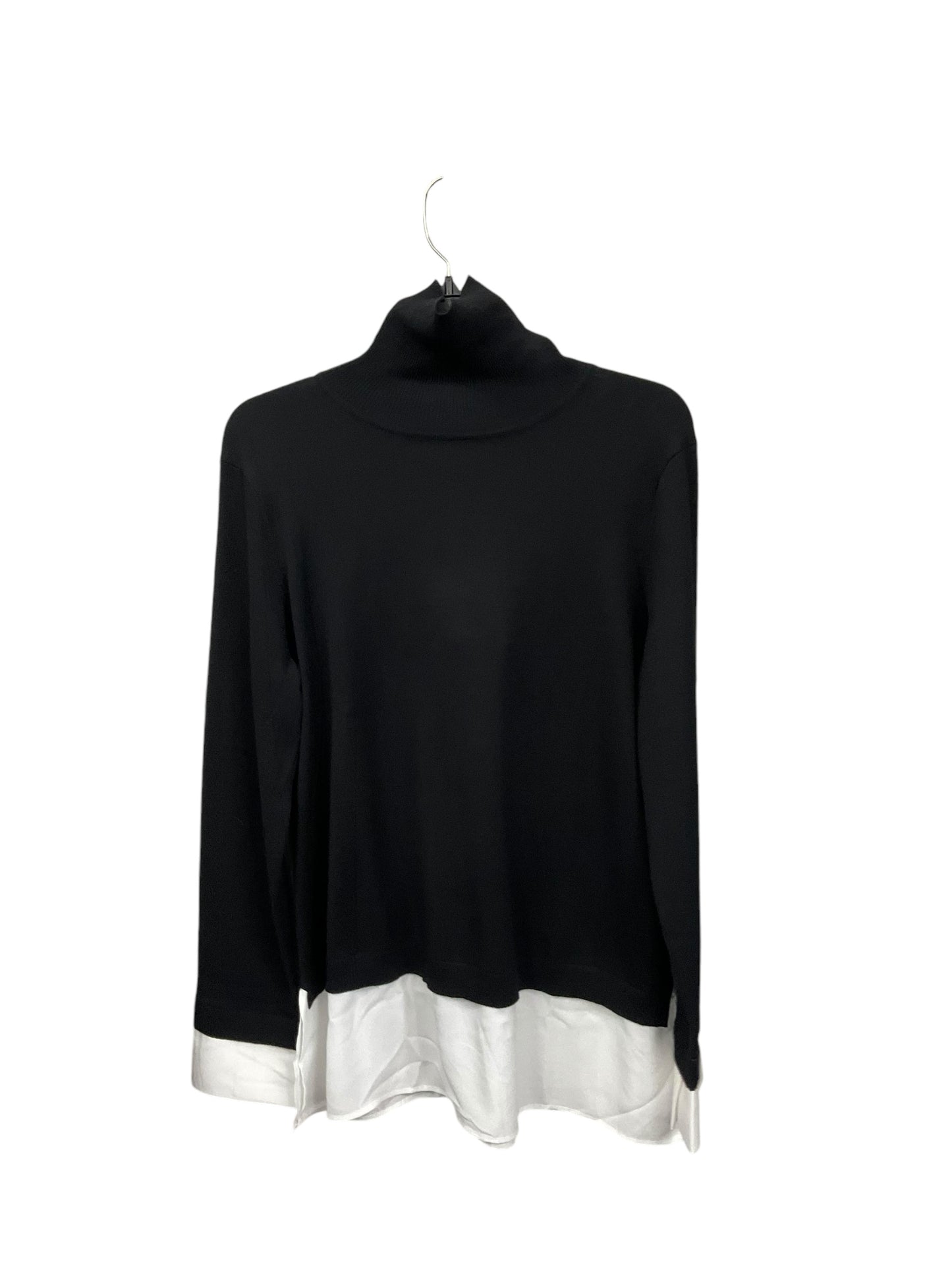 Top Long Sleeve Basic By Isaac Mizrahi Live Qvc In Navy, Size: L