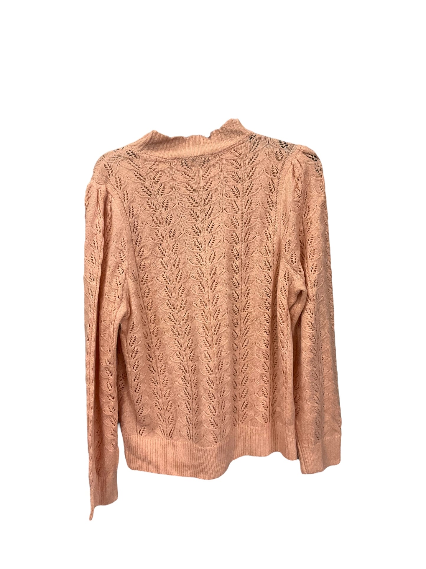 Sweater By Loft In Peach, Size: L