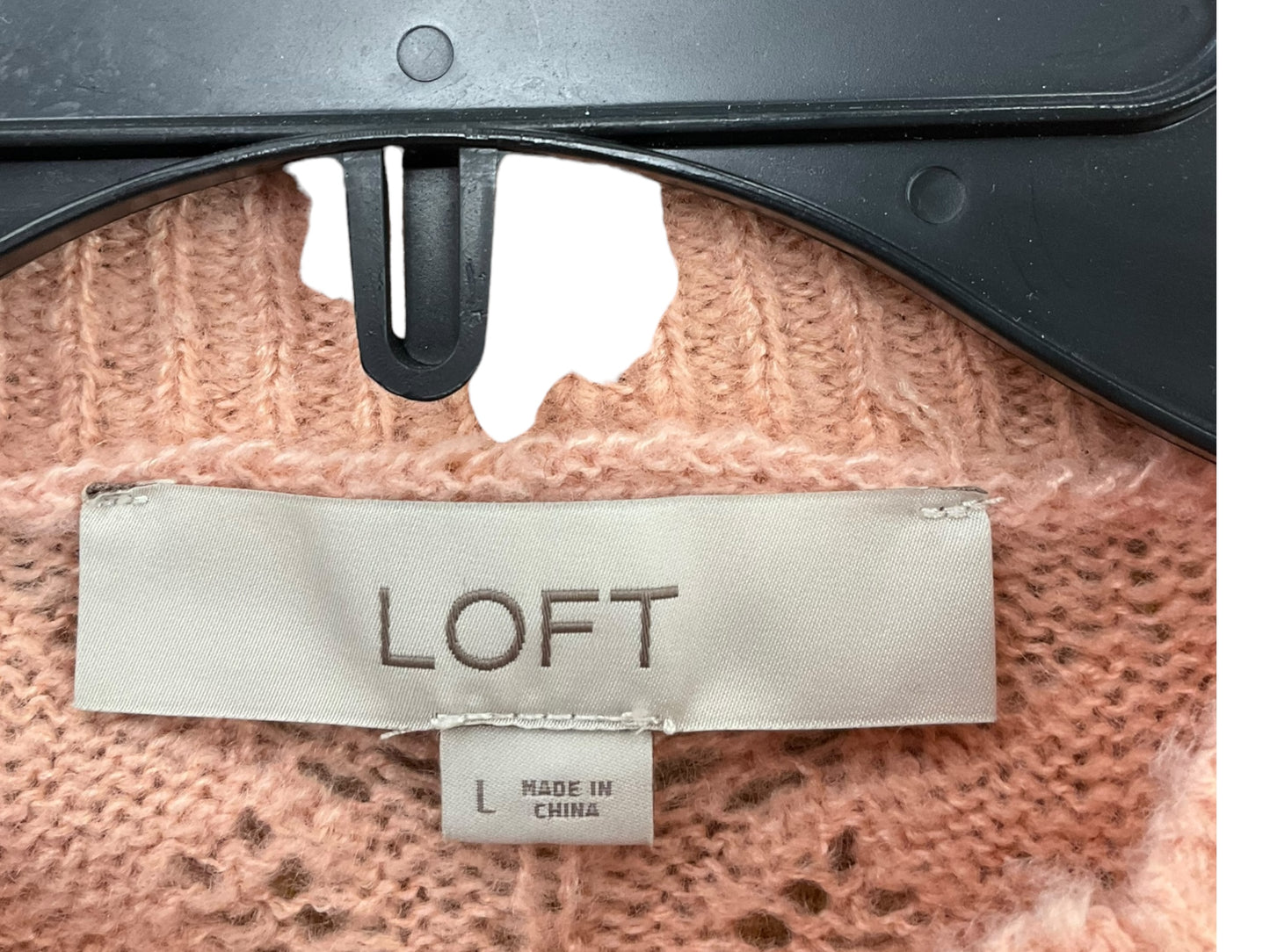 Sweater By Loft In Peach, Size: L