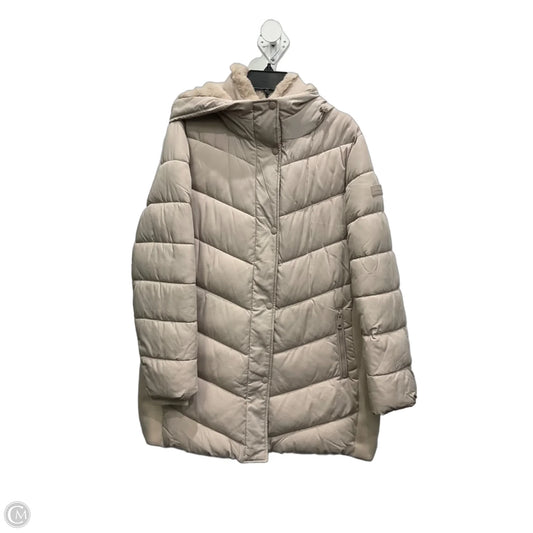 Coat Puffer & Quilted By Andrew Marc In Cream, Size: Xl