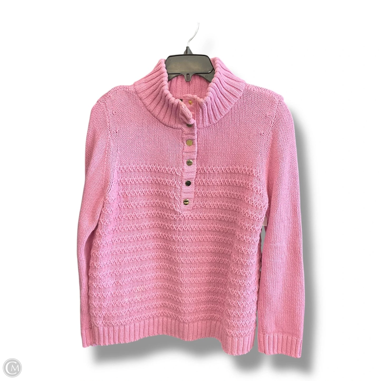 Top Long Sleeve By Talbots In Pink, Size: L
