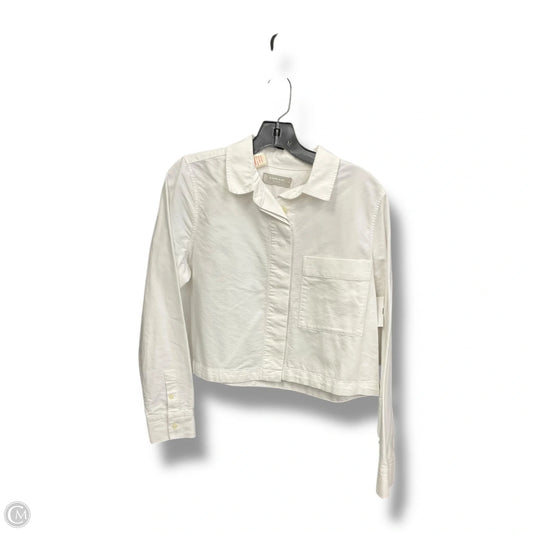 Blouse Long Sleeve By Everlane In White, Size: S