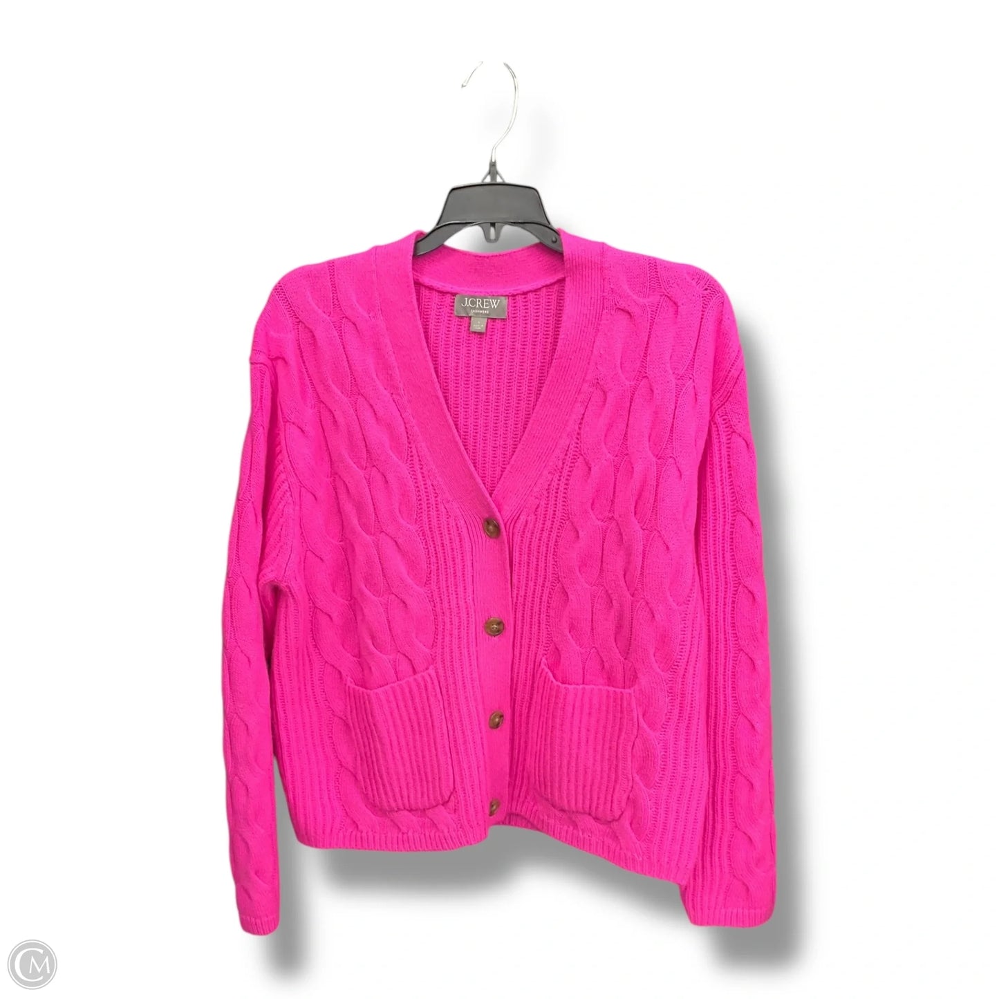 Sweater Cardigan Cashmere By J. Crew In Pink, Size: S