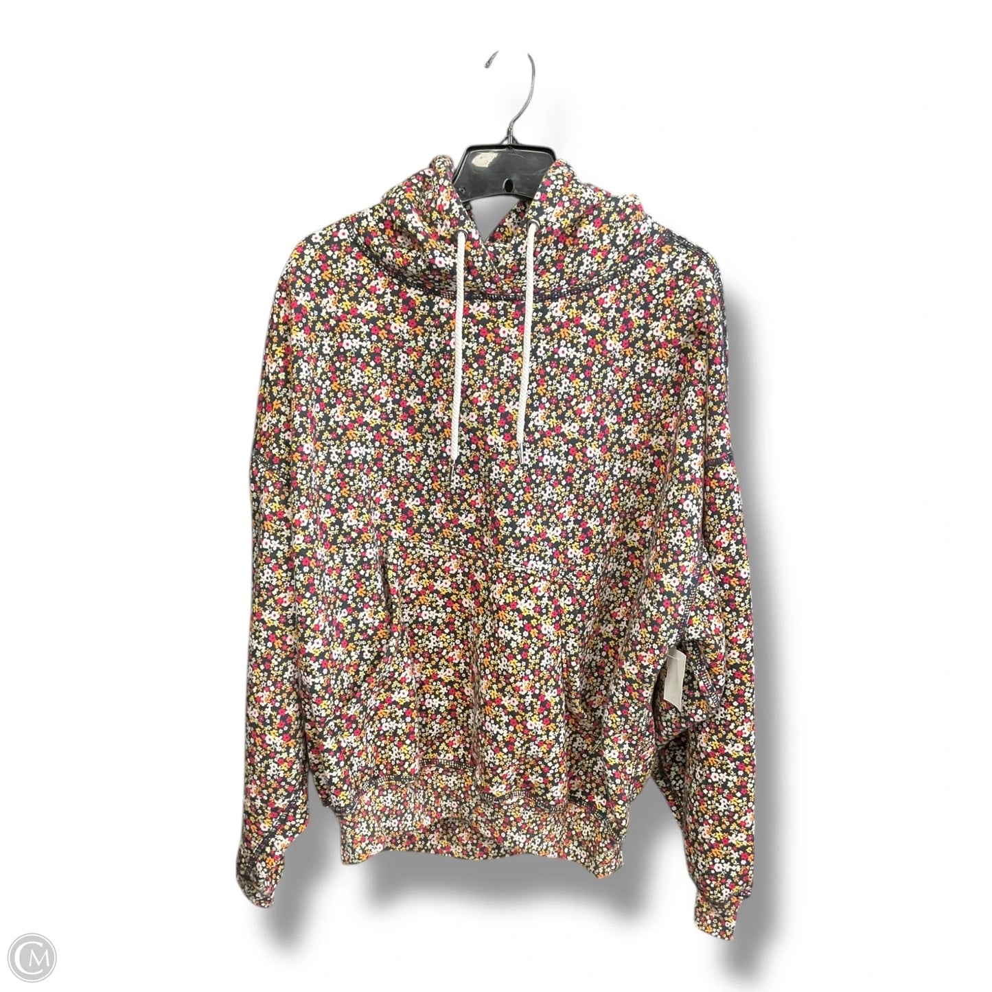 Sweatshirt Hoodie By Free People In Floral Print, Size: S
