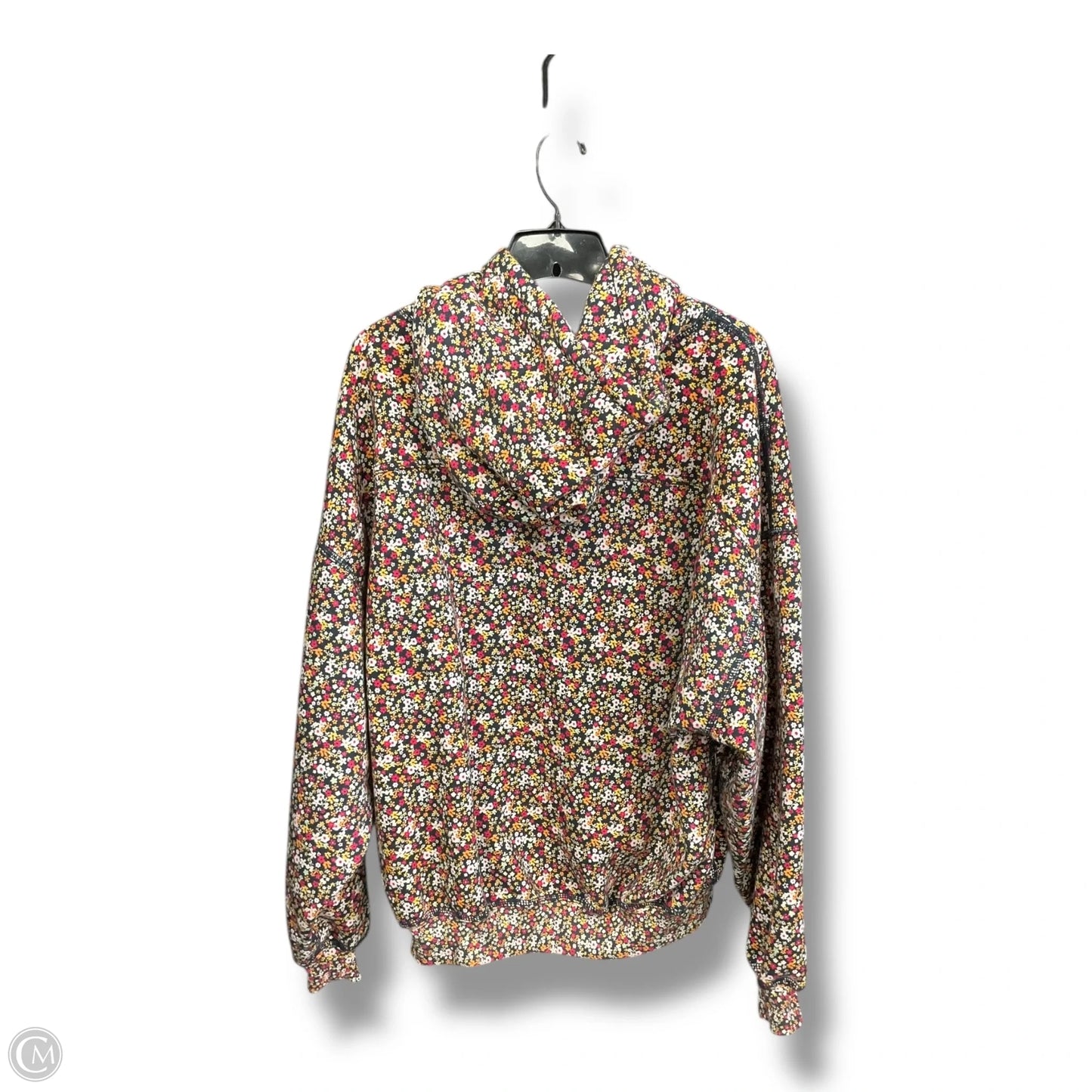Sweatshirt Hoodie By Free People In Floral Print, Size: S