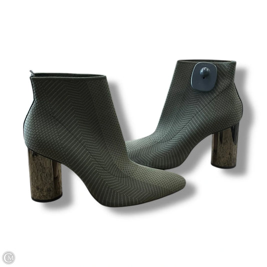 Shoes Heels Block By Zara Women In Green, Size: 7.5