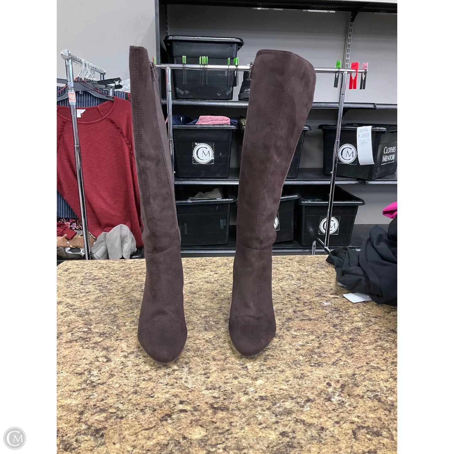 Boots Knee Heels By Life Stride In Brown, Size: 6