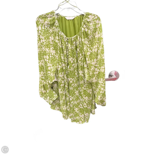Top Long Sleeve By Lc Lauren Conrad In Green, Size: 3x