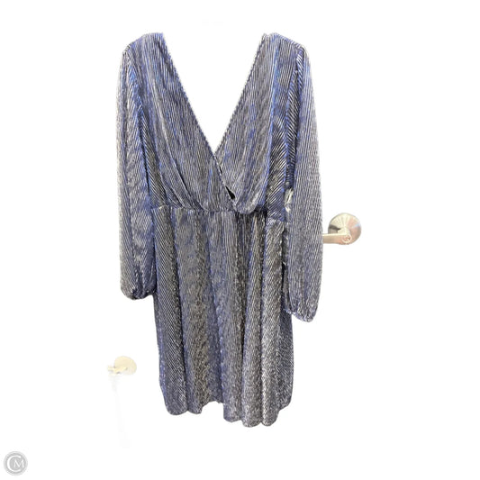 Dress Casual Midi By Cme In Blue, Size: 3x