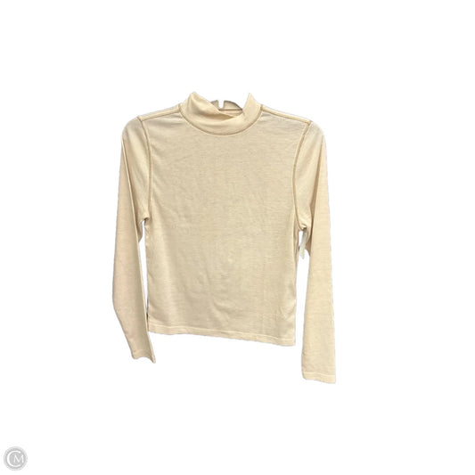 Top Long Sleeve Basic By Madewell In Cream, Size: M