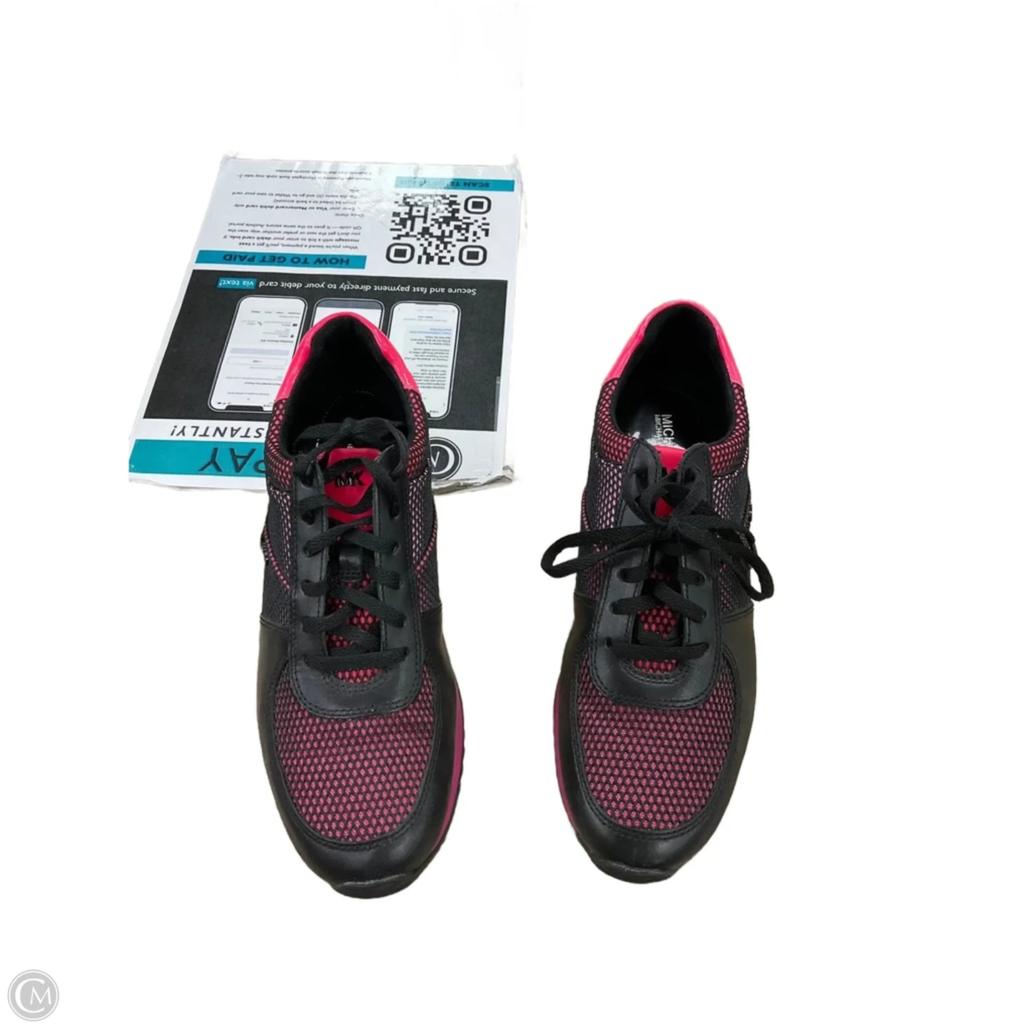 Shoes Sneakers By Michael By Michael Kors In Black & Pink, Size: 6