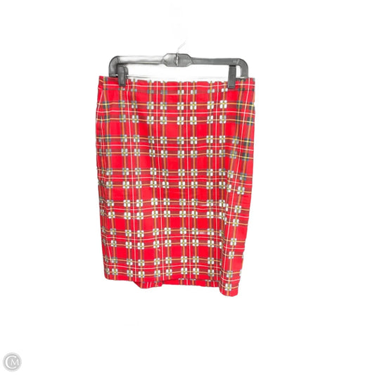 Skirt Midi By J. Crew In Plaid Pattern, Size: 8