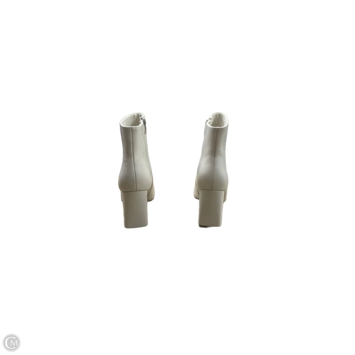 Boots Ankle Heels By Marc Fisher In White, Size: 8