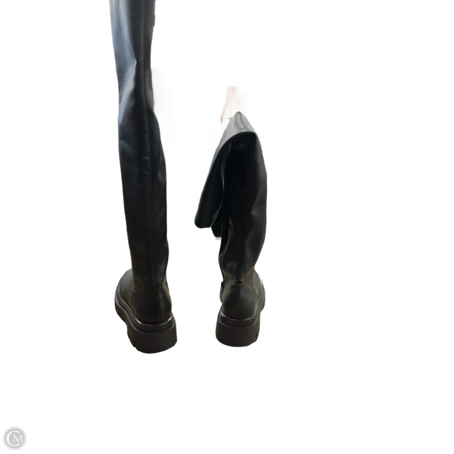 Boots Knee Heels By Steve Madden In Black, Size: 8