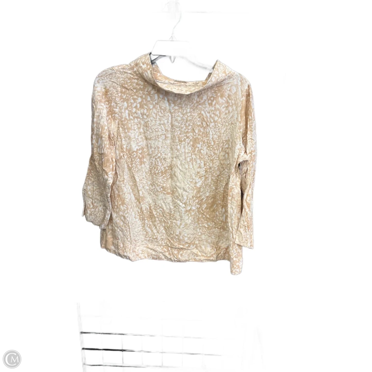 Top 3/4 Sleeve By Soft Surroundings In Brown, Size: S